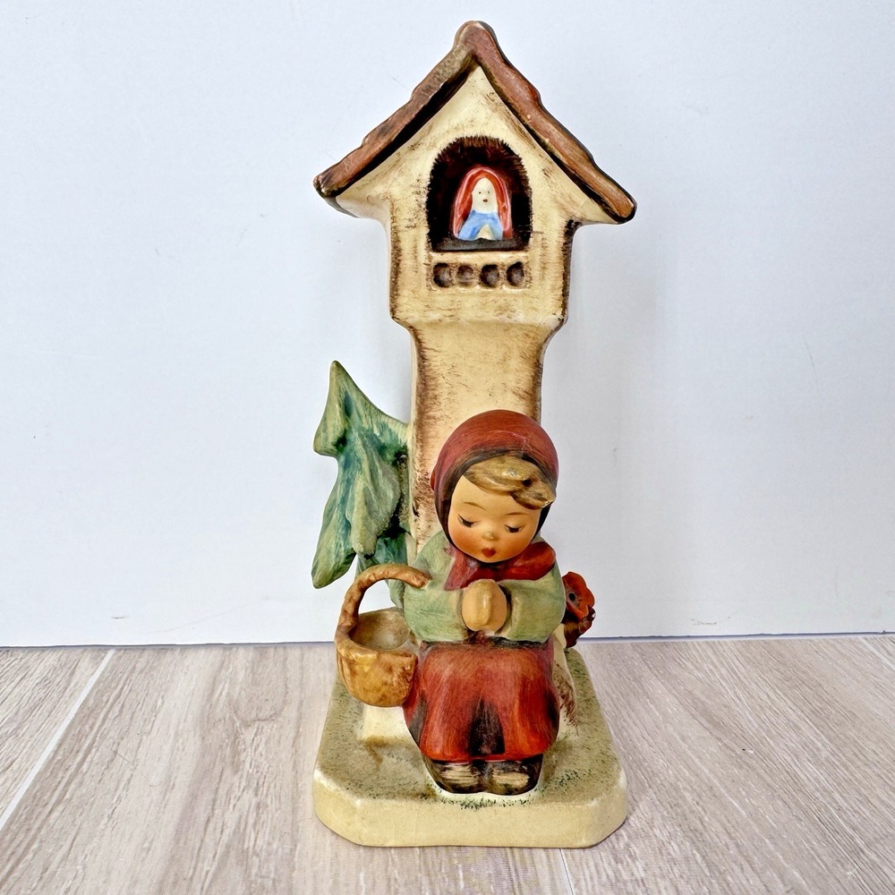 Goebel Hummel Praying Girl Shrine Figurine West Germany Vintage Religious